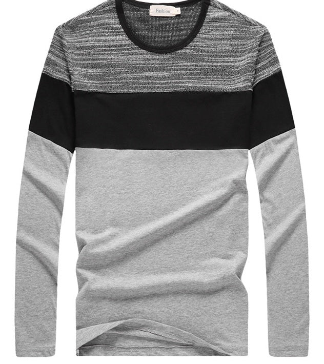 men's wear autumn wear men's T-shirts large Korean version of cotton long sleeved T-shirts male tide sports bottled shirt wholesale