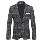 Men's Suits, Coats, Dresses, Slim-fitting Plaid Suits
