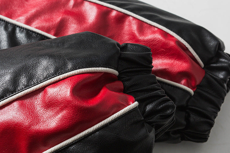 Letter Printing Contrast Stitching Loose Baseball Uniform