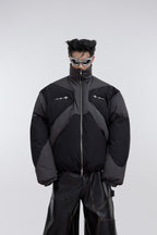 Metal Embellished Loose Bread Jacket