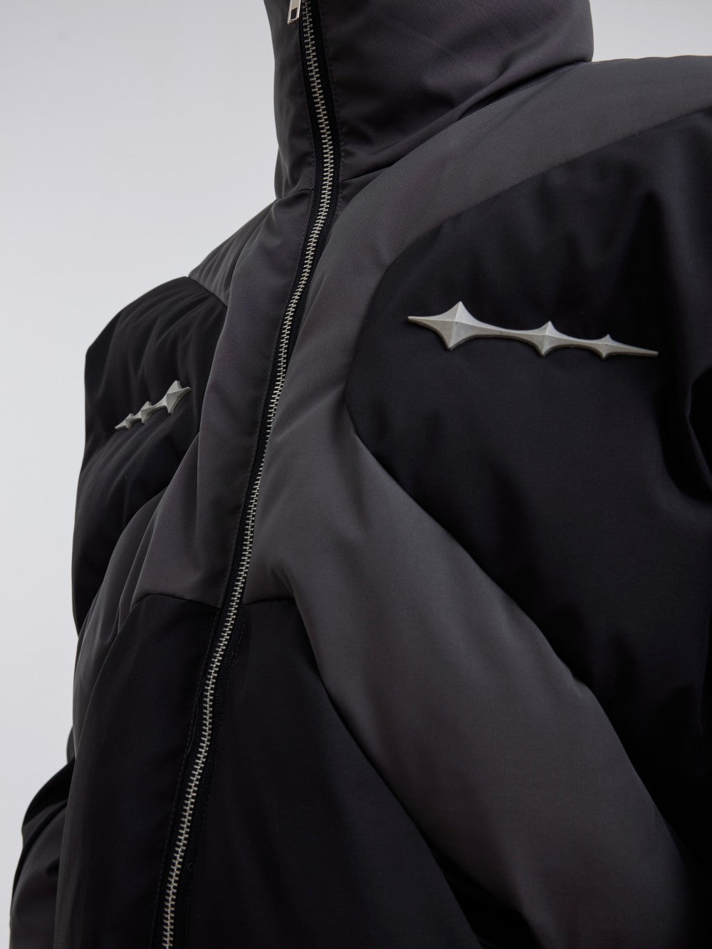 Metal Embellished Loose Bread Jacket