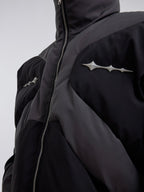 Metal Embellished Loose Bread Jacket