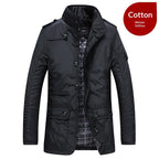 Autumn And Winter New Mid-length Jacket Men's Windproof Casual Oversized Loose