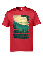 Hill Ridge Mountain Natura Landscape T Shirts College Univer