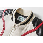 Letter Printing Contrast Stitching Loose Baseball Uniform