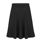 FEESHOW Kids Girls Skirts Big Girls Solid Color Lightweight Stretchy Knee Length Full A-Line Skater Skirt Casual Party Clothes