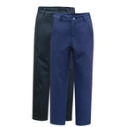 Eadodo Dark Blue Women's Dress Pants, Spring and Autumn Ol Business Attire Suit Pants, Dark Blue Work Pants, Slim Straight Pants, Drapey Wrinkle-Resistant Polyester Fabric Women's Casual Long Pants