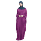 Ramadan Muslim Hijab Dress Abaya Dubai Prayer Garment One Piece Robe Islam Dresses for Women Solid Long Khimar Gown Turkey