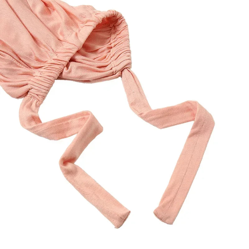 Modal Muslim Turban Hat Inner Hijab Caps Islamic Underscarf Bonnet India Hat Female Headwrap Turbante Mujer Hijab Cap With Rope