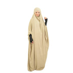 Hooded Khimar Muslim Women Full Cover Abaya Long Maxi Dress Islamic Prayer Robe Kaftan Abayas Umrah Eid Ramadan Worship Service