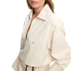 CHCH Women Elegant Solid Blouse Spring Summer Casual Long Sleeve V Neck Loose Shirt Office Lady Tunics Fashion Tops 2025