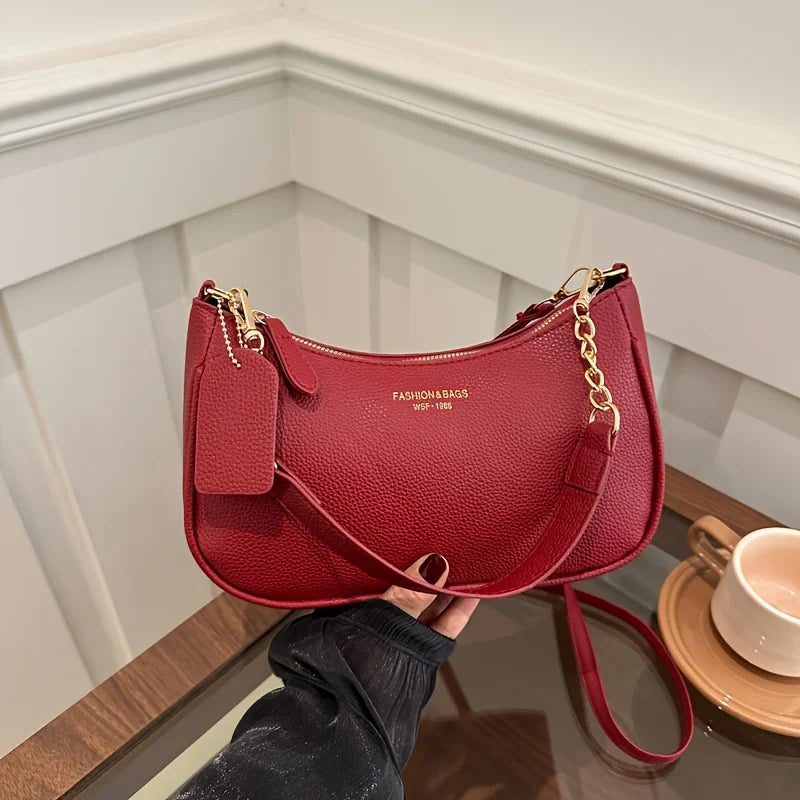Fashion Shoulder Crossbody Bag with Adjustable Strap, Elegant Underarm Bag for Leisure Daily Party Handbag, Women'S Shoulder Bag