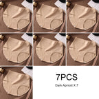 7PCS Woman High Waist Briefs Breathable Underwear Women Large Size Lingerie Pure Cotton Sexy Underware Triangular Panties Female