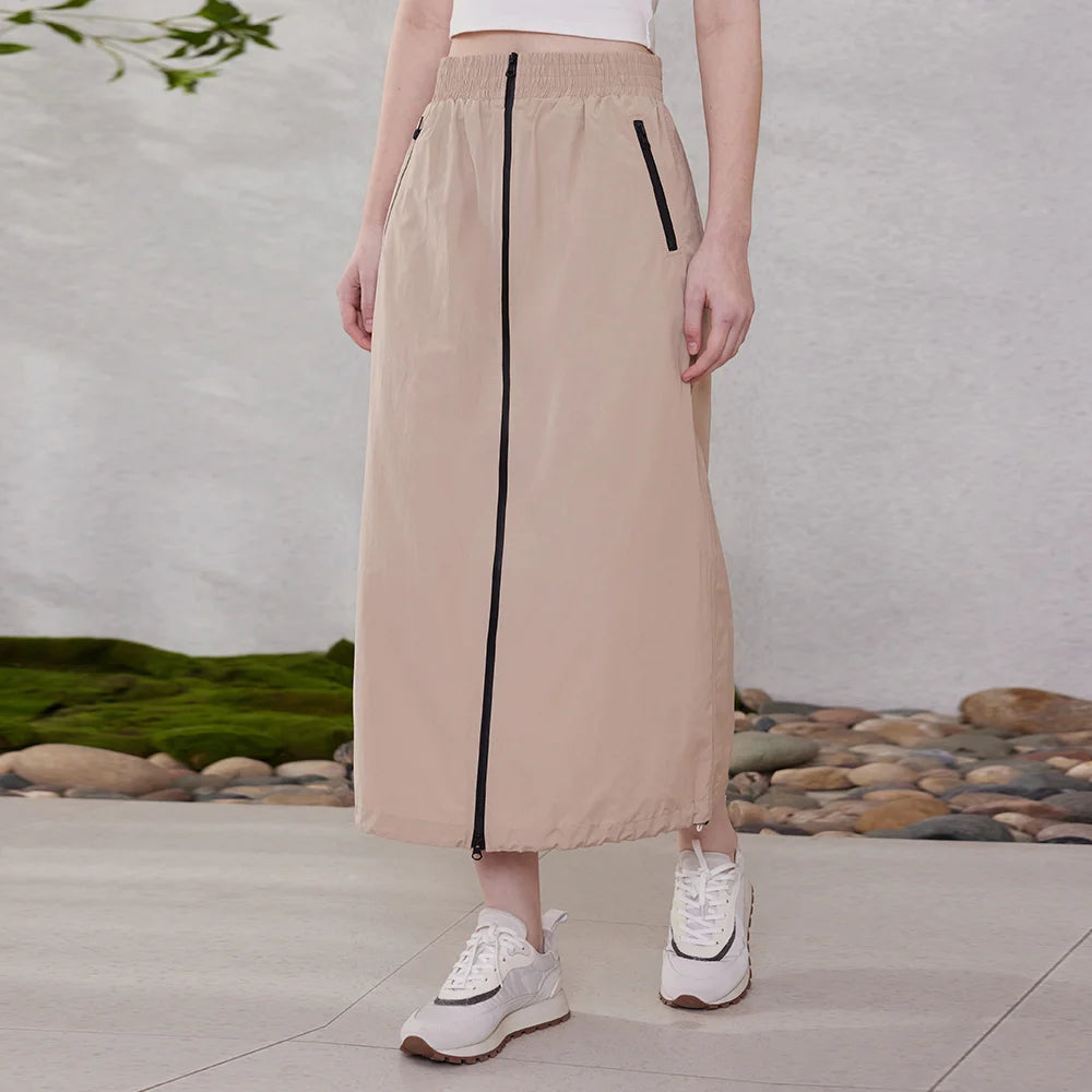 K2151W Sunscreen Skirts Combed Cotton Skirts For Women Ladies Loose Skirts