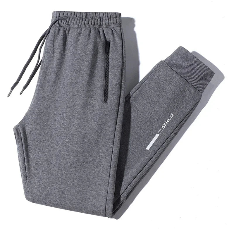 Autumn Winter Outdoor High-quality Casual Sports Pants with Thick Velvet Fashionable Loose Breathable Versatile Men's Warm Pants