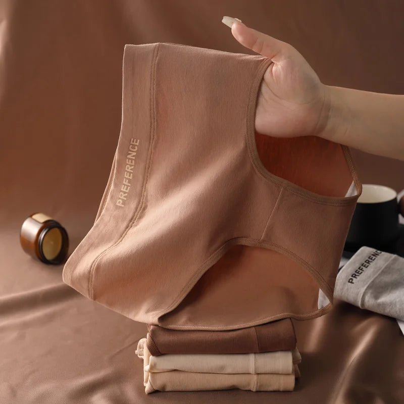 7PCS Woman High Waist Briefs Breathable Underwear Women Large Size Lingerie Pure Cotton Sexy Underware Triangular Panties Female