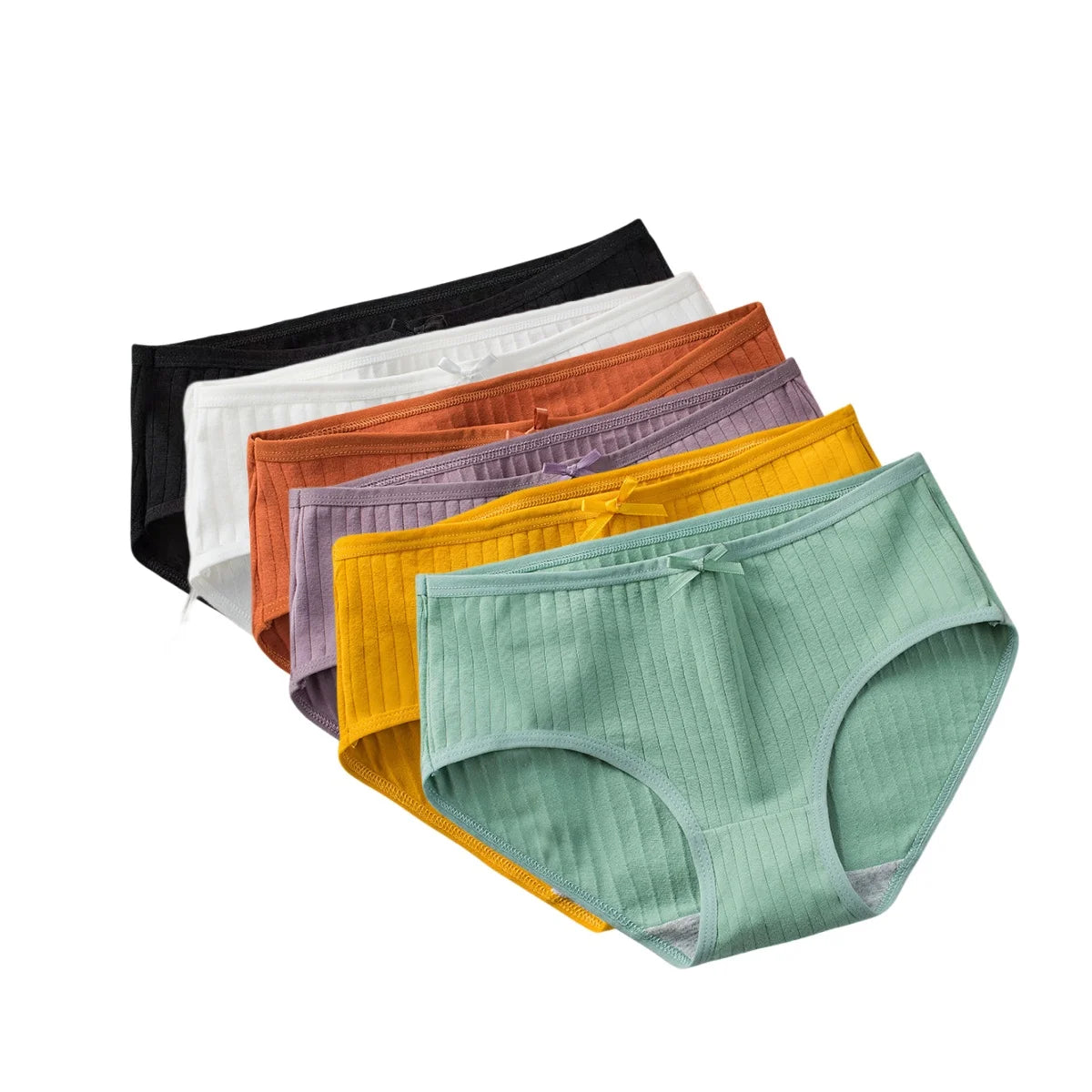 6Pcs/Set Women's Cotton Panties Sexy Soft Underpants Breathable Briefs Sexy Lingerie Stretch Underwear Female Underpants M-XL