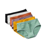 6Pcs/Set Women's Cotton Panties Sexy Soft Underpants Breathable Briefs Sexy Lingerie Stretch Underwear Female Underpants M-XL