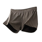 3Pcs Mens Underwear Boxers Shorts Casual Sleep Underpants Homewear Men Arrow Panties Striped Plaid Loose Comfortable Underwear