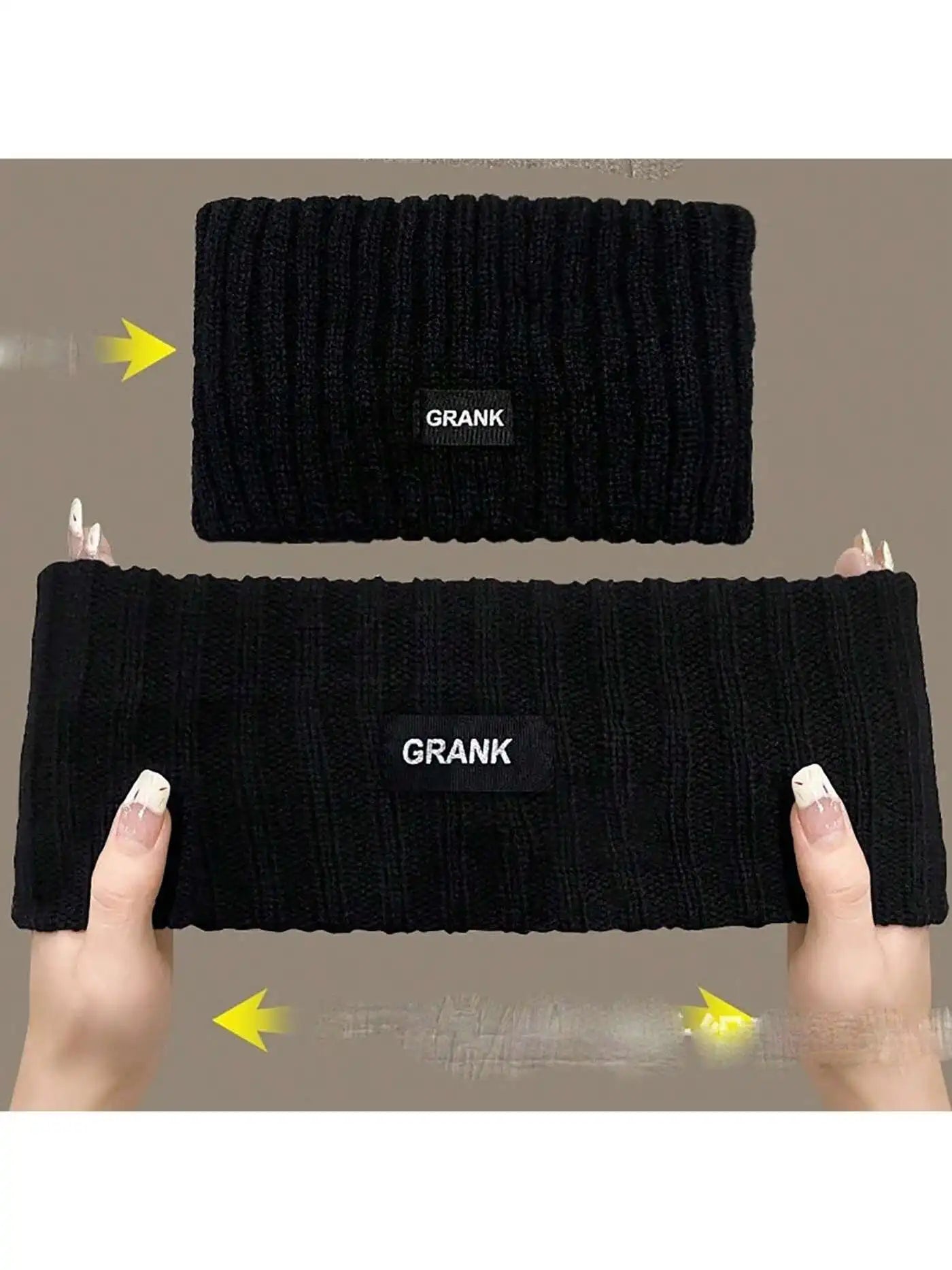 Women Winter Wide Headband Solid Color Knitted Warm Headwrap Female Punk Elastic Headwear Sports Hair Bands Accessories