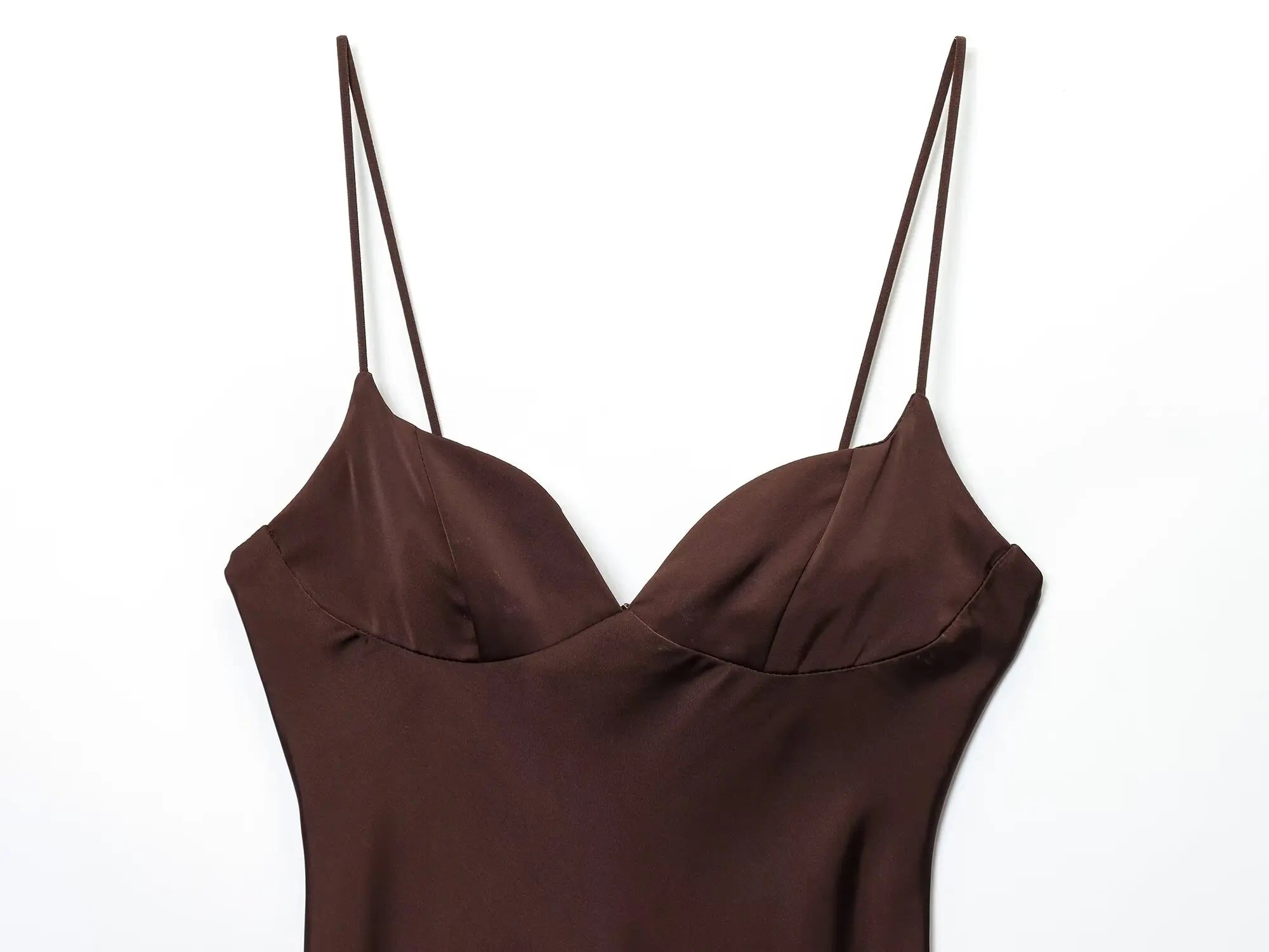 2025 Summer New Products Women's Temperament Sexy Satin Textured Dress Fashion Sexy Suspender Dress