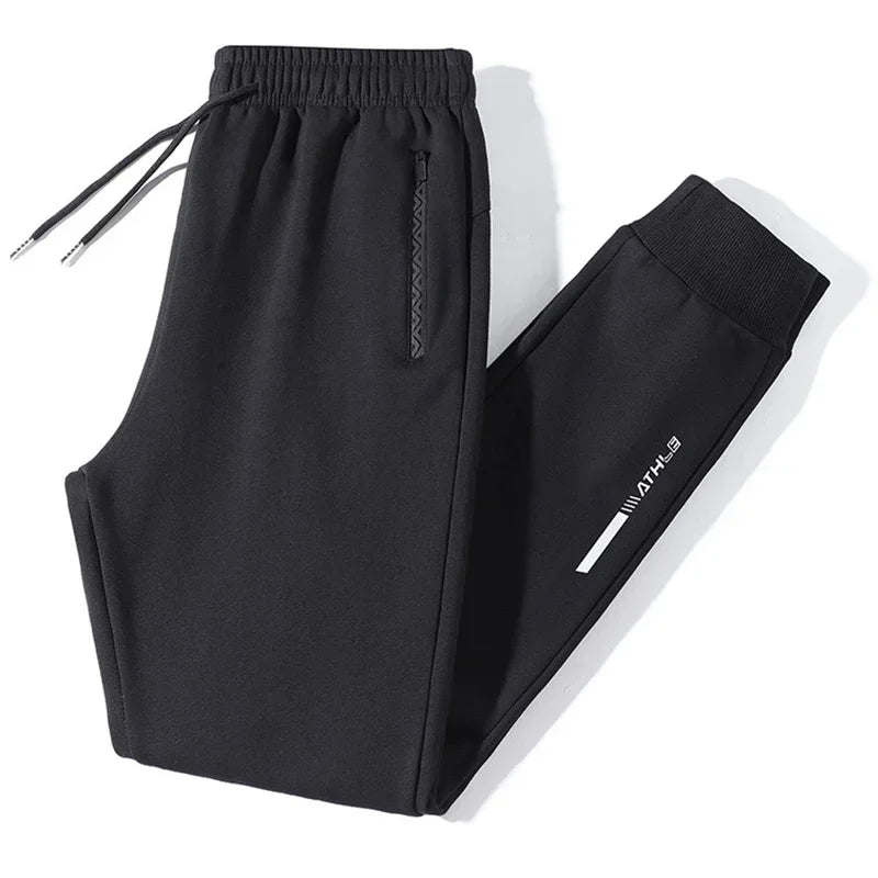 Autumn Winter Outdoor High-quality Casual Sports Pants with Thick Velvet Fashionable Loose Breathable Versatile Men's Warm Pants