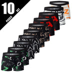 5/10 Pcs Men's Fashionable Printed Multi-color Combination Underwear Shorts Youth Casual Sports Underwear Boxer Shorts Home Pant