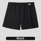 Mens Middle Waist Underwear Boxer Briefs Solid Underpants Panties Home Shorts Breathable Flat Boxers Absorption Knickers