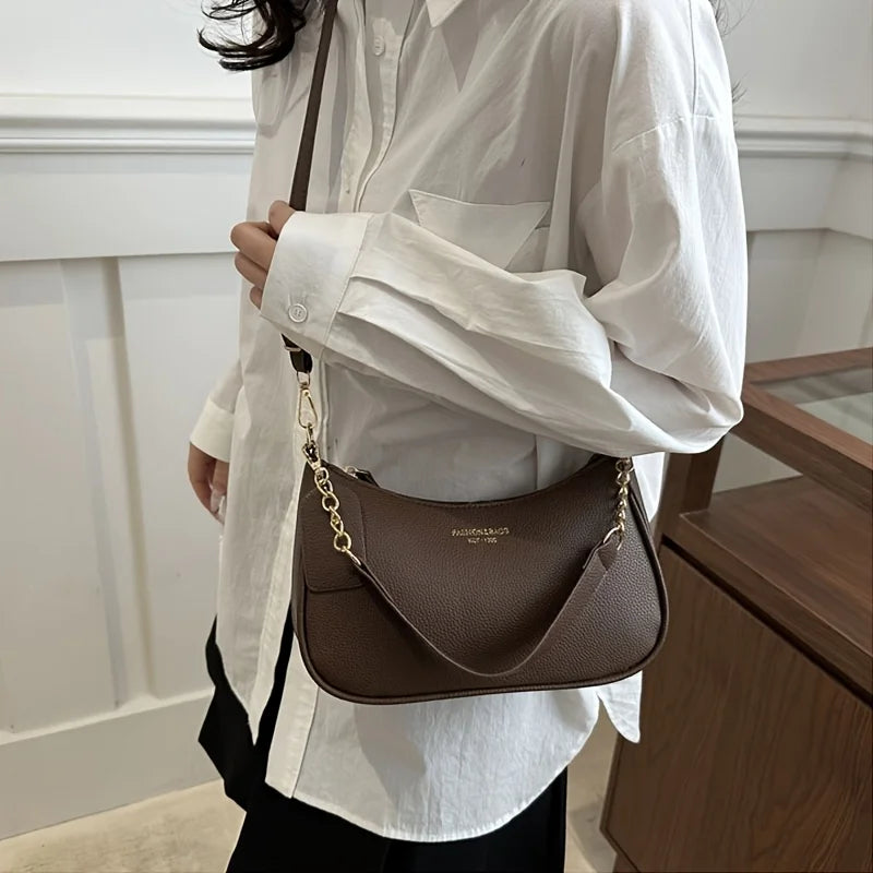 Fashion Shoulder Crossbody Bag with Adjustable Strap, Elegant Underarm Bag for Leisure Daily Party Handbag, Women'S Shoulder Bag