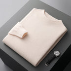 100% Pure Wool Cashmere Sweater Men's Half Turtleneck Pullover Casual Fashion Thickening Top Knitting Sweater