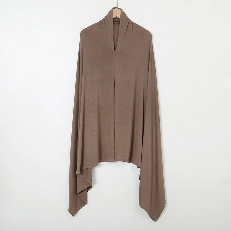 Instant Hijab Scarf for Women Muslim Easy To Wear Jersey Head Scarf Wrap Thin Breathable Soft Sunscreen Pullover Head Wrap