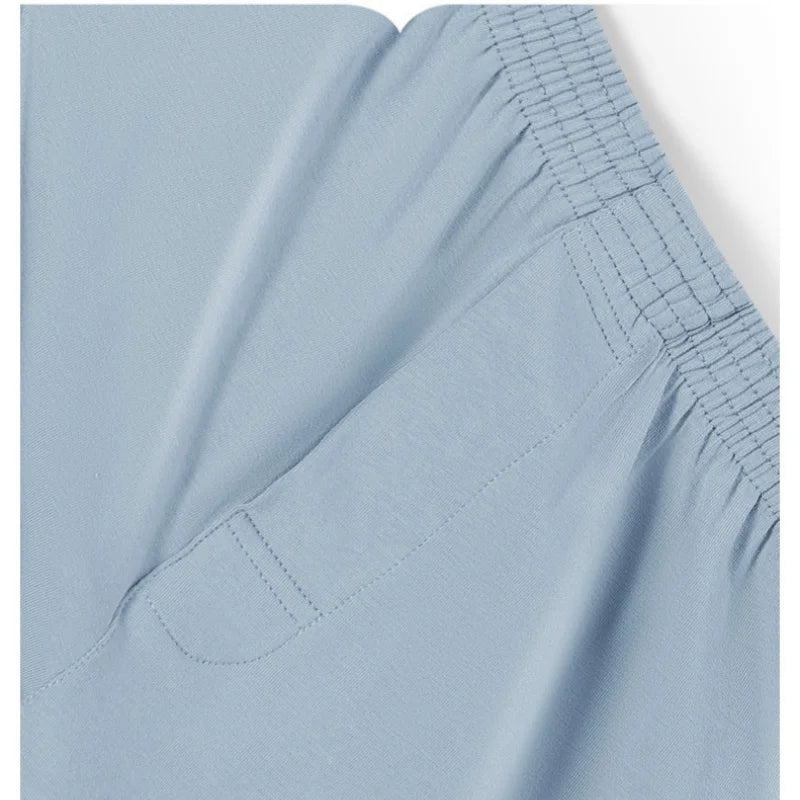 Mens Middle Waist Underwear Boxer Briefs Solid Underpants Panties Home Shorts Breathable Flat Boxers Absorption Knickers