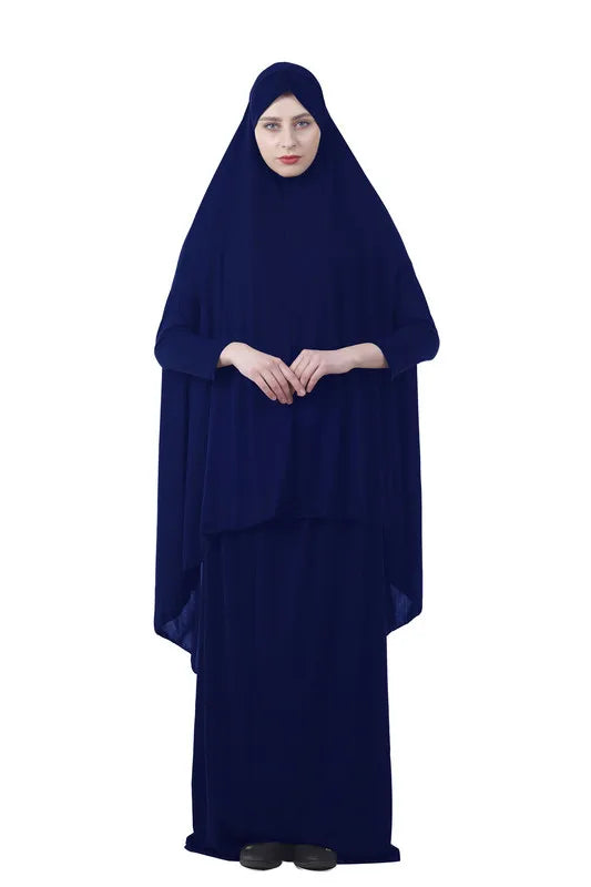 Eid Formal Muslim Prayer Garment Sets Women Hijab Dress Abaya Islamic Clothing Dubai Turkey Namaz Long Khimar Jurken Abayas 2025