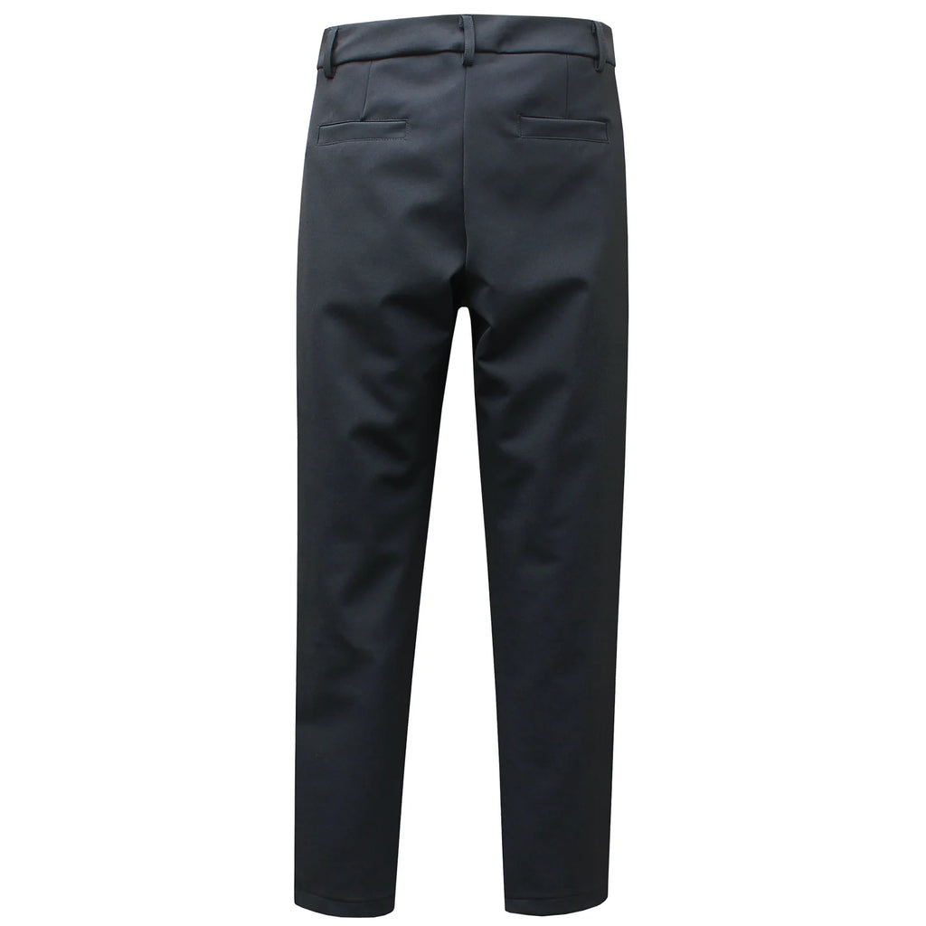 Black Dress Pants for Women, Spring and Autumn Style, Slim Fit, Straight-Leg Formal Work Pants, Ol Professional Attire, Pencil Pants, Dark Blue Narrow-Leg Women's Casual Pants, Sizes S to XXL