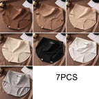 7PCS Woman High Waist Briefs Breathable Underwear Women Large Size Lingerie Pure Cotton Sexy Underware Triangular Panties Female