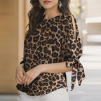 ZANZEA Woman Casual Polka Dots Printed Blouse Fashion Holiday Shirt Half Sleeve O-Neck Tunic Tops Elegant Party Chemise Oversize