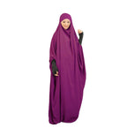 Hooded Khimar Muslim Women Full Cover Abaya Long Maxi Dress Islamic Prayer Robe Kaftan Abayas Umrah Eid Ramadan Worship Service