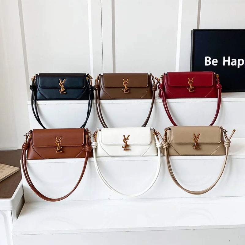 Elegant Crossbody Bag For Women Leather Handbag With Shoulder Strap Classic Design Famous Brand Ladies Accessory