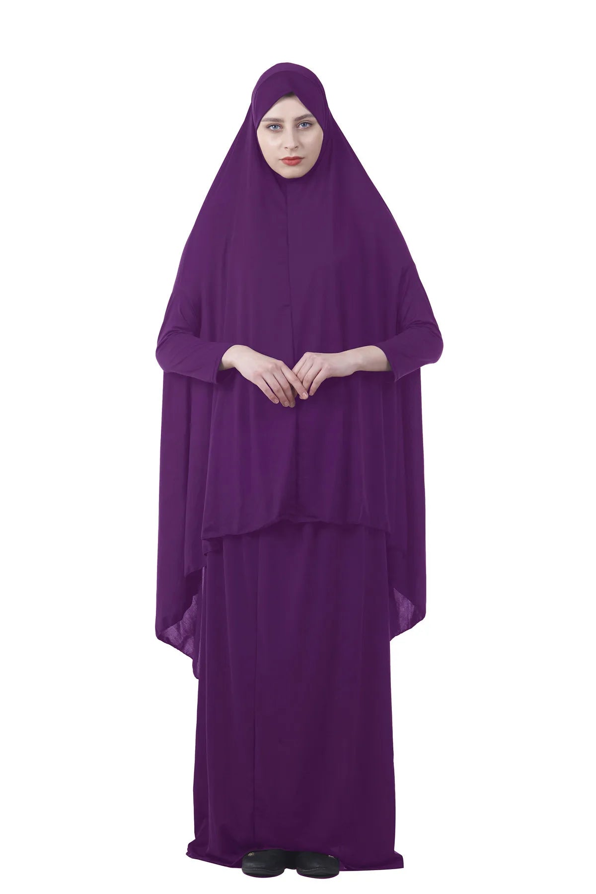 Eid Formal Muslim Prayer Garment Sets Women Hijab Dress Abaya Islamic Clothing Dubai Turkey Namaz Long Khimar Jurken Abayas 2025