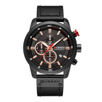 Curren 8291 Men Watch Business Leather Quartz Waterproof Wristwatch 6-Hand Date Casual Fashion Luxury Relogio Masculino