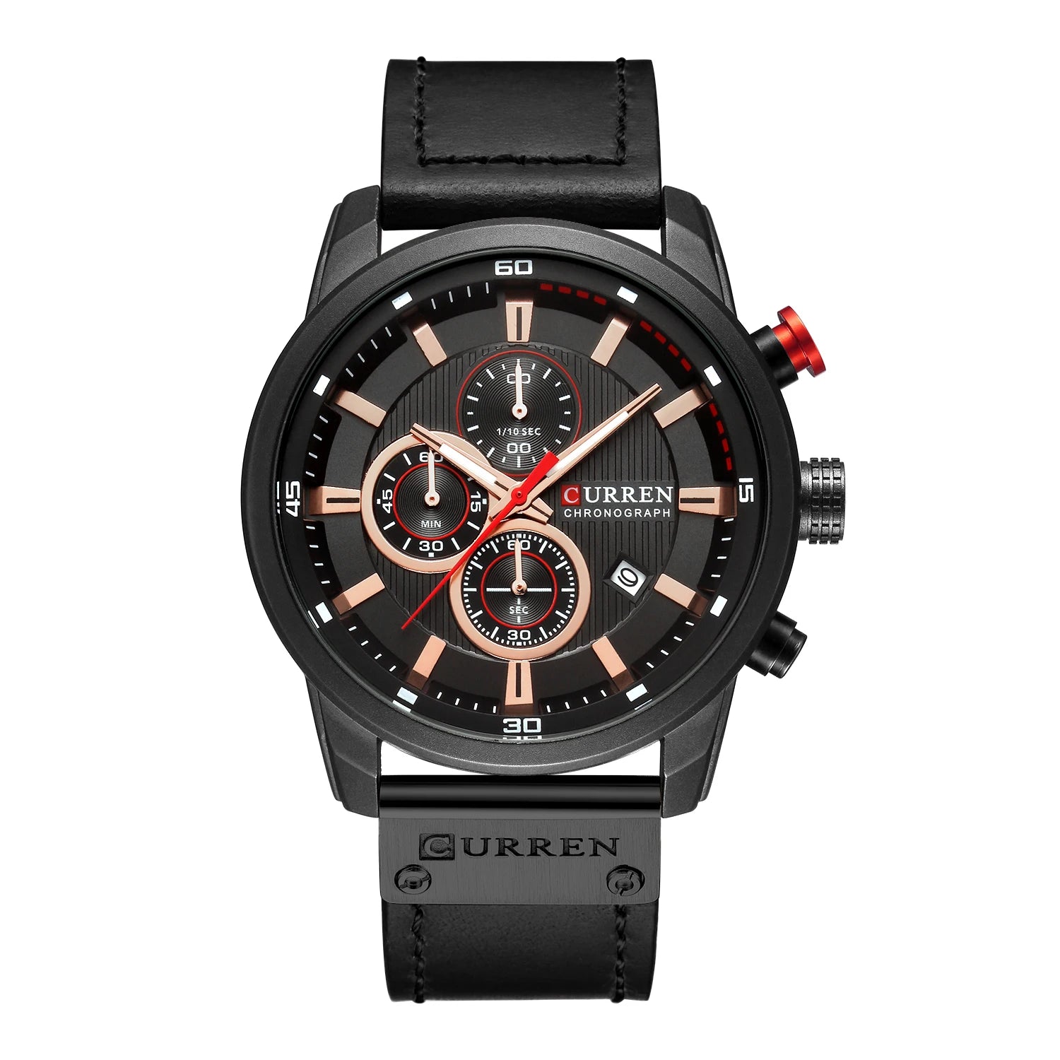 Curren 8291 Men Watch Business Leather Quartz Waterproof Wristwatch 6-Hand Date Casual Fashion Luxury Relogio Masculino