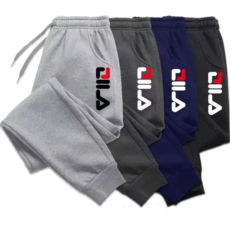 Autumn Winter Men's Joggers Drawstring Casual Pants Fleece Sweatpants Workout Running Gym Fitness Sports Trousers WK007