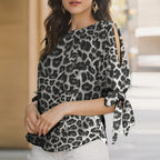 ZANZEA Woman Casual Polka Dots Printed Blouse Fashion Holiday Shirt Half Sleeve O-Neck Tunic Tops Elegant Party Chemise Oversize