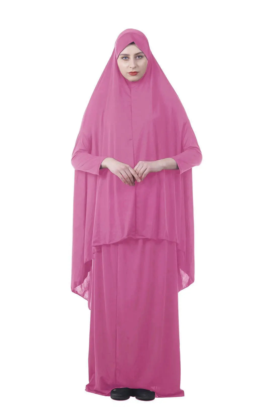Eid Formal Muslim Prayer Garment Sets Women Hijab Dress Abaya Islamic Clothing Dubai Turkey Namaz Long Khimar Jurken Abayas 2025