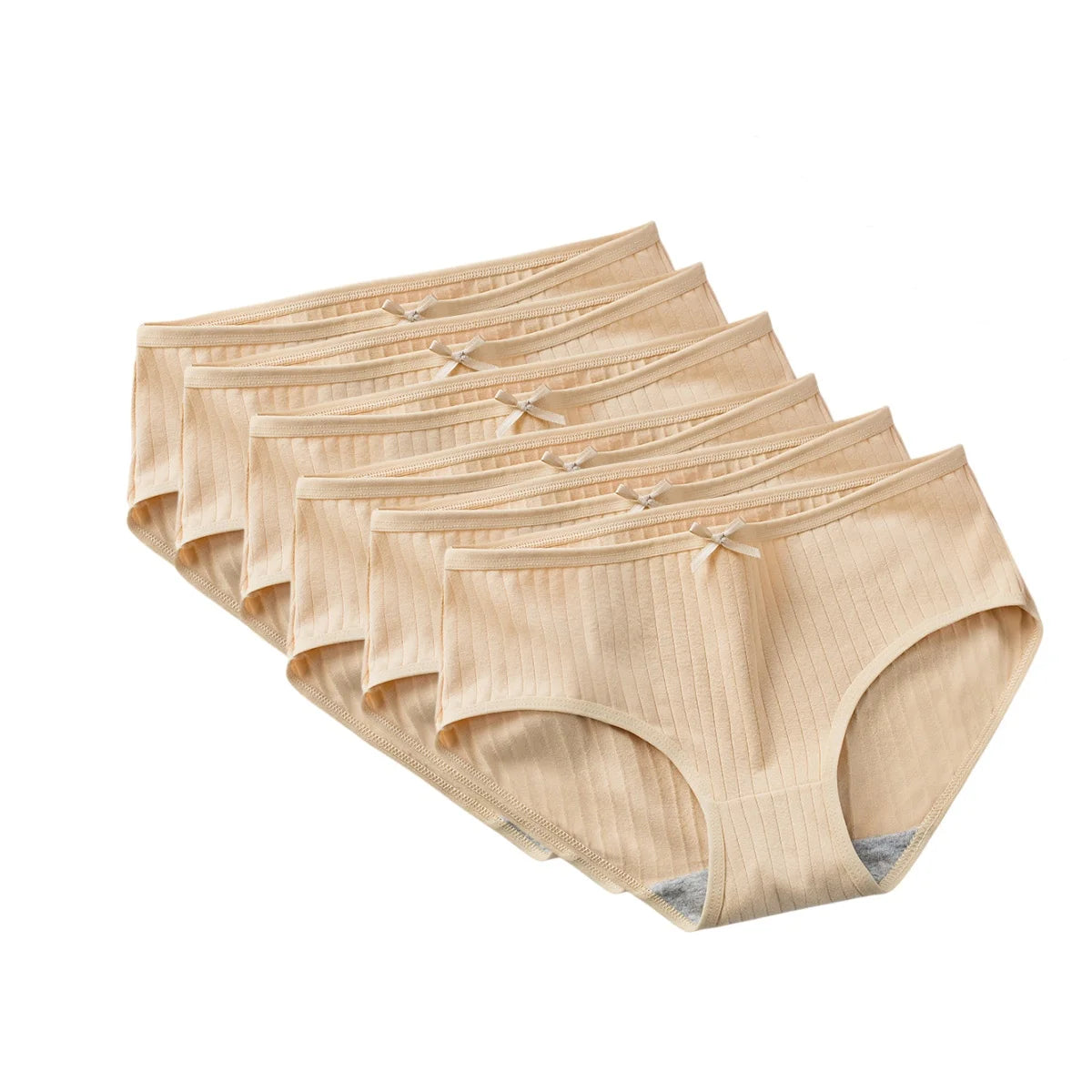 6Pcs/Set Women's Cotton Panties Sexy Soft Underpants Breathable Briefs Sexy Lingerie Stretch Underwear Female Underpants M-XL