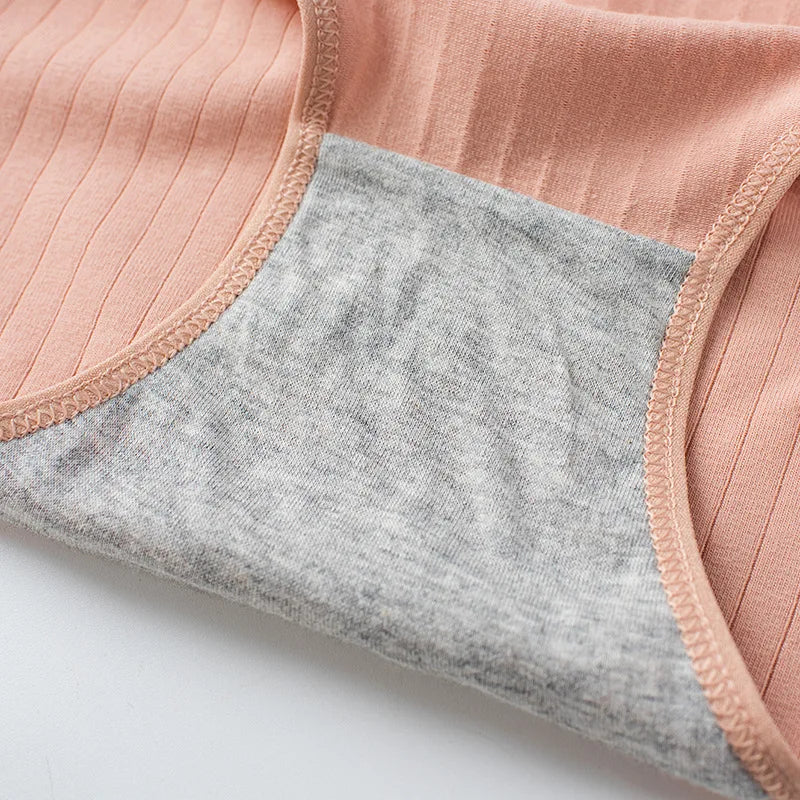 6Pcs/Set Women's Cotton Panties Sexy Soft Underpants Breathable Briefs Sexy Lingerie Stretch Underwear Female Underpants M-XL