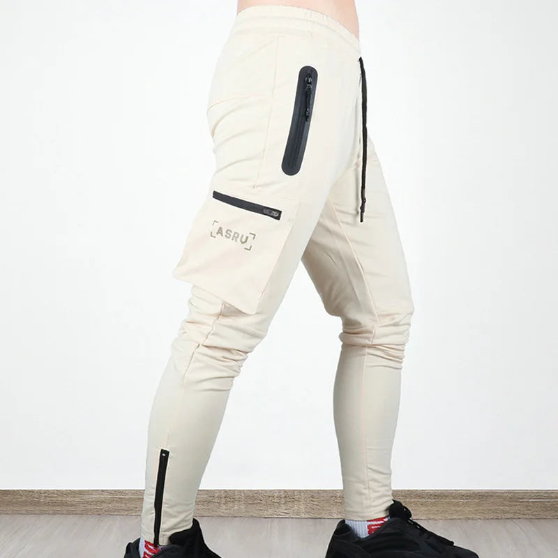 Men's Gym Fitness Multi-Pocket Workout Training Pants Cotton Jogging Sweatpants Camouflage Men  Fashion Training Trousers