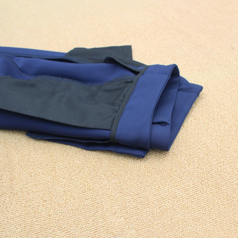 Eadodo Dark Blue Women's Dress Pants, Spring and Autumn Ol Business Attire Suit Pants, Dark Blue Work Pants, Slim Straight Pants, Drapey Wrinkle-Resistant Polyester Fabric Women's Casual Long Pants