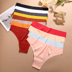FINETOO 8Pcs/Set Ice Silk Seamless Underwear Low Waisted Brazilian Pants Breathable High Elasticity Lingerie Intimates Panties