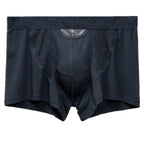 Men's Boxers Shorts  Push Up Underwear Modal Pantie  Man Breathable Magnetic Ice Silk Bullet Separation Pouch Underpants Cueca